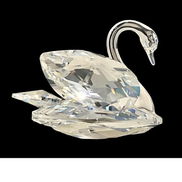 Swarovski Crystal Decor SCS Austrian SWAN BIRD 2-1/2” FIGURINE 763 NR 050 In BOX - Picture 3 of 10